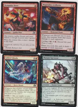 AETHERDRIFT GOBLIN PIRATE RED-BLACK DECK 40X CARDS MTG MAGIC N-MINT RR-24 FOILS - Image 1