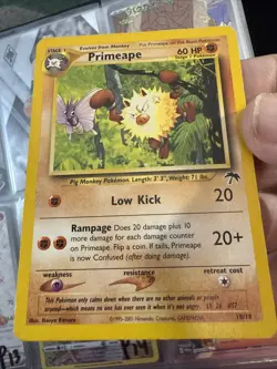 Primeape 18/18 Southern Islands 2001 Nintendo Promo Rare Pokemon Card TCG P10 - Image 1