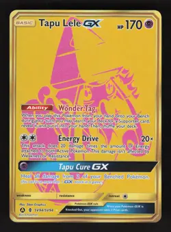 Tapu Lele GX SV94/SV94 Pokemon Hidden Fates Holo Full Art Card - Image 1