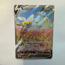 Beedrill V 161/189 Alternate Full Art Astral Radiance Pokemon Card Near Mint - Image 1