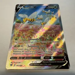 Beedrill V 161/189 Alternate Full Art Astral Radiance Pokemon Card Near Mint - Image 2