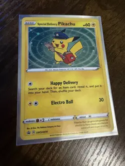Special Delivery Pikachu SWSH074 SWSH: Sword & Shield Promo Cards Holo - Image 4