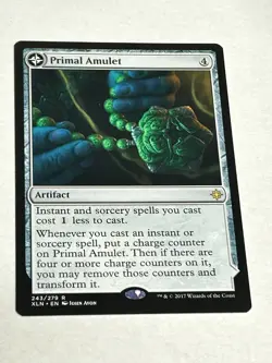 Primal Amulet - Ixalan - Rare - Near Mint Free Shipping! - Image 1