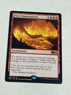 MTG - FIERY EMANCIPATION - M21/Core Set 2021 (NM) Free Shipping! - Image 1