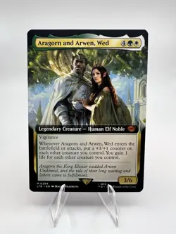 Aragorn and Arwen, Wed 0394 (Extended Art) Universes Beyond: the LOTR - NM - Image 1