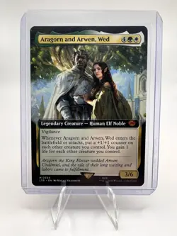 Aragorn and Arwen, Wed 0394 (Extended Art) Universes Beyond: the LOTR - NM - Image 3