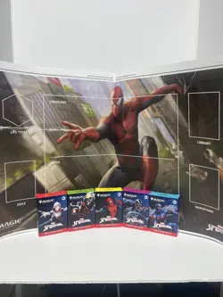 Magic the Gathering Spider Man Welcome Decks & 2 Daily Bugle newspaper playmats - Image 2