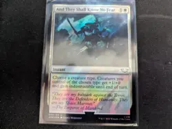 MTG Magic the Gathering SURGE FOIL And They Shall Know No Fear 40K! - Image 1