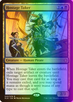 MTG Magic the Gathering Hostage Taker (223/317) Ixalan LP FOIL - Image 1