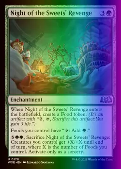 MTG Night of the Sweets' Revenge (178/515) Wilds of Eldraine LP FOIL - Image 1