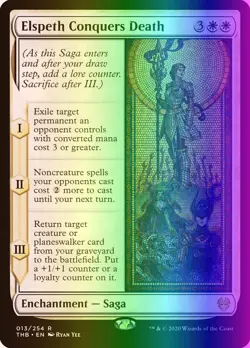 MTG Elspeth Conquers Death (13/412) Theros Beyond Death LP FOIL - Image 1