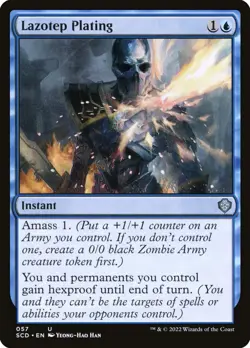 MTG Magic the Gathering Lazotep Plating (57/418) Starter Commander Decks LP - Image 1