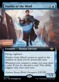 MTG Duelist of the Mind (318/441) Outlaws of Thunder Junction LP - Image 1