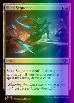 MTG Slick Sequence (233/441) Outlaws of Thunder Junction LP FOIL - Image 1