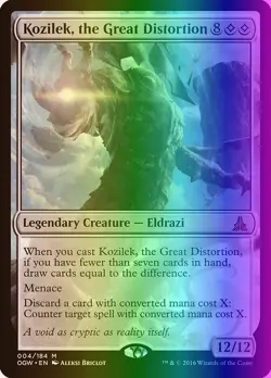 MTG Kozilek, the Great Distortion (4/198) Oath of the Gatewatch LP FOIL - Image 1