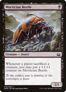 MTG Magic the Gathering Mortician Beetle (78/270) Modern Masters 2017 LP - Image 1