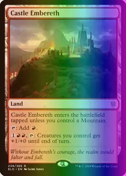 MTG Magic the Gathering Castle Embereth (239/533) Throne of Eldraine LP FOIL - Image 1