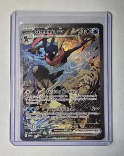 Pokemon TCG Greninja EX SVP 132 Scarlet & Violet Black Star Promo Card NM/Mint - Image 1