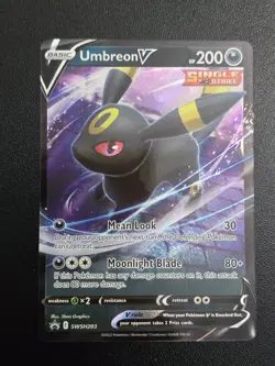 Pokemon TCG Umbreon V SWSH203 SWSH Sword & Shield Promo Full Art English - Image 1