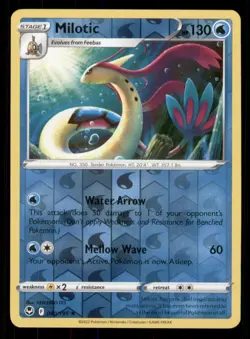 Milotic SWSH12: Silver Tempest #040/195 Rare Reverse Holo Pokemon LP - Image 1