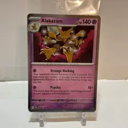 Pokemon Blister Exclusives Alakazam Cosmos Holo 082/167 NM - Image 1