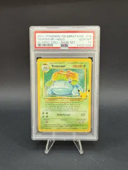 2021 Pokemon Celebrations Venusaur Holo Classic Base Set #15 PSA 10 Gem Mint!! - Image 1
