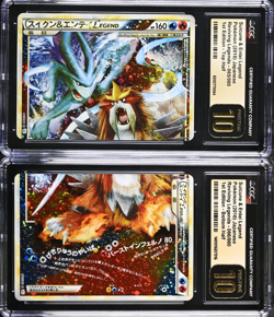 CGC 10 Pristine Set | Pokemon Japanese Entei/Raikou/Suicune LEGEND Complete Trio - Image 3