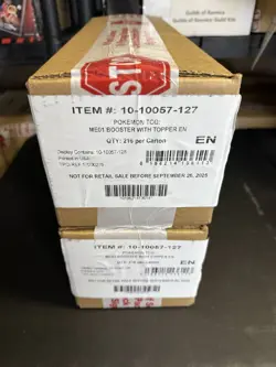 Factory SEALED CASE 6x Booster Box Enhanced Mega Evolution ME01 Pokemon TCG HOT! - Image 2