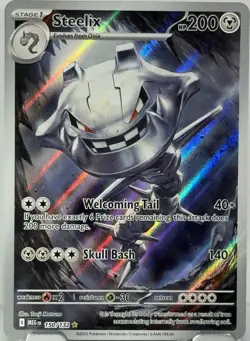 Steelix 150/132 Illustration Rare Pokemon Mega Evolution NM - Image 1