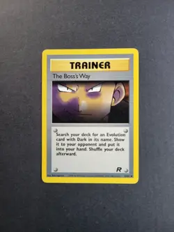 The Boss's Way 73/82 Pokemon TCG Team Rocket Unlimited Regular Uncommon MP - Image 2