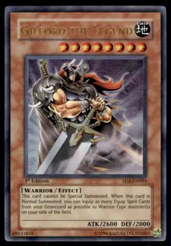 Yu-Gi-Oh! 1st Edition Gilford The Legend #SD5-EN001 Light Play - Image 1