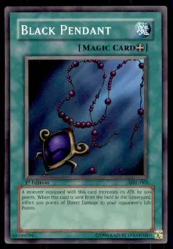Yu-Gi-Oh! 1st Edition Black Pendant #MRL-003 Light Play - Image 1