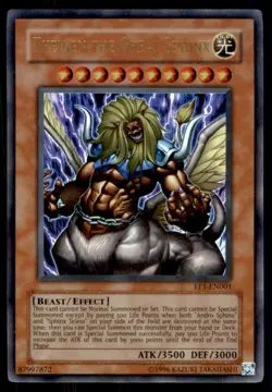 Yu-Gi-Oh! Theinen The Great Sphinx #EP1-EN001 Light Play - Image 1