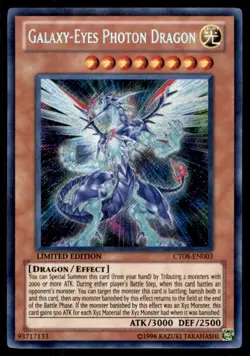 Yu-Gi-Oh! Falaxy-Eyes Photon Dragon #CT08-EN003 Light Play - Image 1
