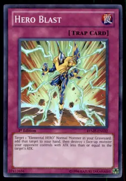 Yu-Gi-Oh! 1st Edition Hero Blast #RYMP-EN032 Light Play - Image 1