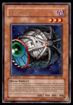 Yu-Gi-Oh! 1st Edition Cyber Jar #MRL-077 Light Play - Image 1