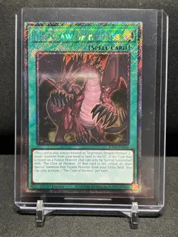 The Claw of Hermos RA04-EN256 1st Edition Platinum Secret Rare Yu Gi Oh! NM - Image 1