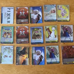 Disney 100 Weiss Schwarz 15 Cards Lot RR All Cards Are Pictured Silvers (JH) - Image 1