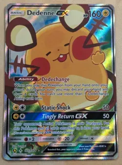 Dedenne GX 195a/214 Alternate Art Promos Holo Near Mint Condition Pokemon Card✨ - Image 1