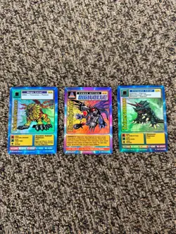 RARE Bandai Digimon Cards - Lot of 6 HOLO FOIL 1999 Cards w/ 2 Promos! - Image 2