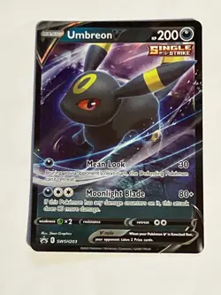 Pokemon Card TCG - Umbreon V SWSH203 Black Star Promo Sword & Shield Near Mint - Image 1