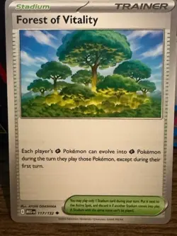 Forest of Vitality 117/132 Mega Evolution Pokemon Card NM free shipping - Image 1