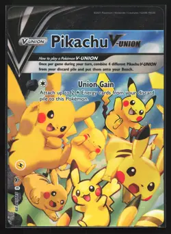 Pokemon Pikachu V-Union SWSH139/140/141/142 Holo Black Star Promo 4 Card Set NM - Image 2