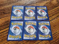 Lot Of 6 Vintage Pokemon Cards Damaged DMG To LP 1st Edition Holo Gastly Fossil - Image 2