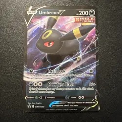 Umbreon V SWSH203 Ultra Rare 2022 Black Star Promo Pokemon Card Near Mint-Mint - Image 1