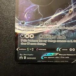 Umbreon V SWSH203 Ultra Rare 2022 Black Star Promo Pokemon Card Near Mint-Mint - Image 2