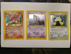 3 Vintage Pokemon Card Lot Wotc Holo -read- - Image 1