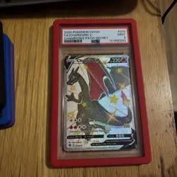 Champions Path SWSH 2020 Pokemon TCG Card PSA 9 Mint Charizard v 079/073 - Image 1