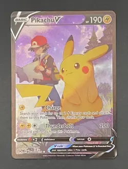 Pokemon Card Pikachu V TG16/TG30 Lost Origin Trainer Gallery - Image 1