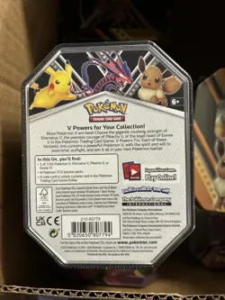 Nintendo Pokemon V Powers Tin Trading Card Game PikachuV - Pikachu Tin 820650807794 - Image 2